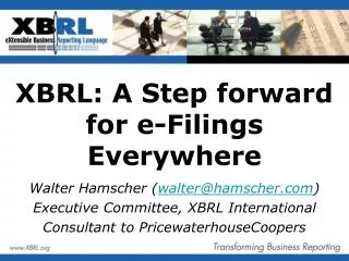 XBRL: A Step forward for e-Filings Everywhere