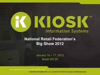 National Retail Federation’s Big Show 2012