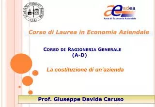 Corso di Ragioneria Generale (A-D)