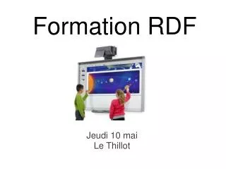 Formation RDF