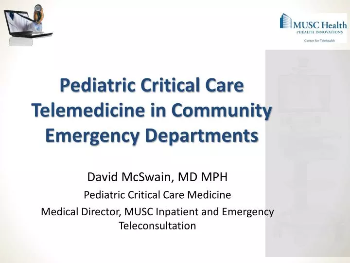 pediatric critical care telemedicine in community emergency departments
