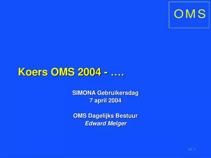 koers oms 2004