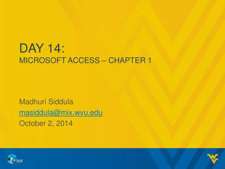 day 14 microsoft access chapter 1