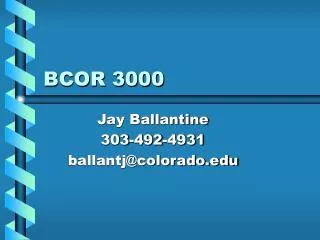 BCOR 3000