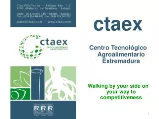 ctaex Centro Tecnológico Agroalimentario Extremadura