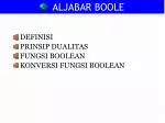ALJABAR BOOLE - slide 1