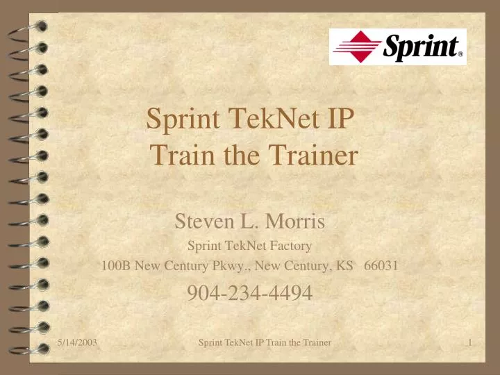 sprint teknet ip train the trainer
