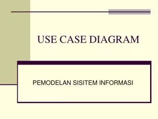 USE CASE DIAGRAM