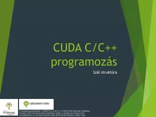 CUDA C/ C ++ programozás