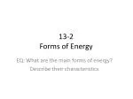 13-2 Forms of Energy - slide 1