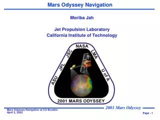 Mars Odyssey Navigation
