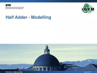 Half Adder - Modelling