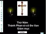 Thứ Năm Thánh Phan-xi-cô Đơ Xan Giám mục