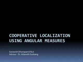 Cooperative Localization using angular measures
