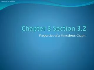 Chapter 3 Section 3.2