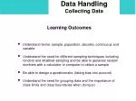 Data Handling Collecting Data - slide 1