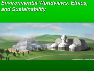 Environmental Worldviews, Ethics, and Sustainability