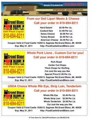 From our Deli Lipari Meats &amp; Cheese