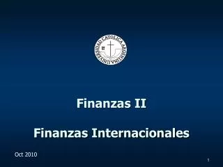 Finanzas II Finanzas Internacionales