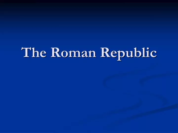 the roman republic