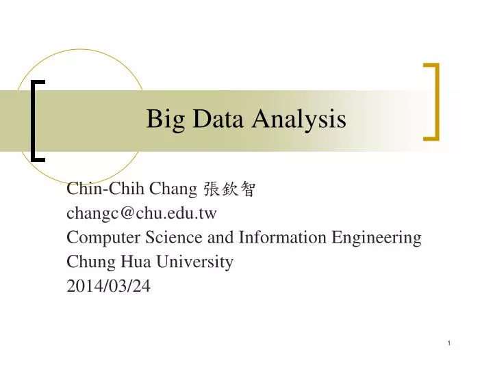 big data analysis