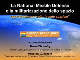 La National Missile Defense e la militarizzazione dello spazio