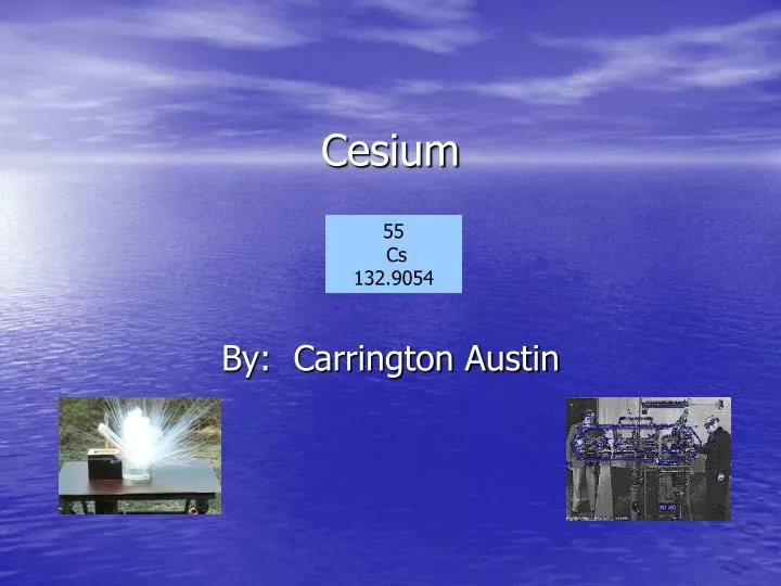 55 cs 132 9054 cesium cesium