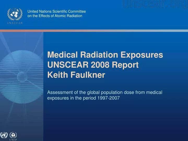 medical radiation exposures unscear 2008 report keith faulkner