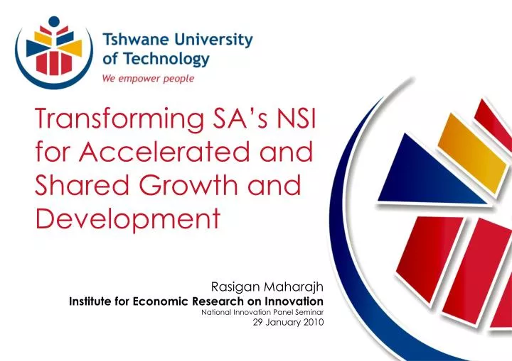 transforming sa s nsi for accelerated and shared growth and development