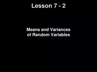 Lesson 7 - 2