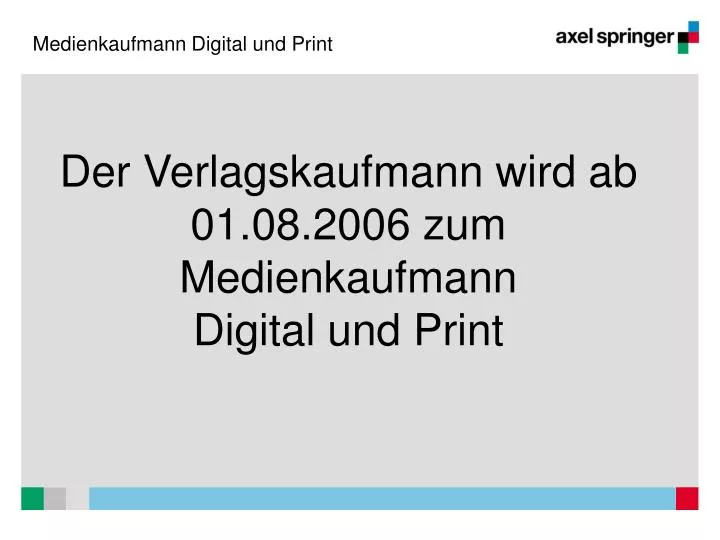 medienkaufmann digital und print