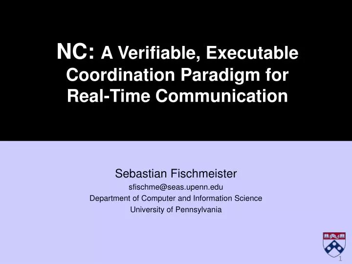 nc a verifiable executable coordination paradigm for real time communication