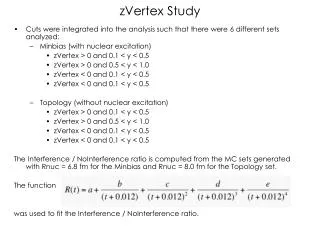 zVertex Study