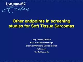 Other endpoints in screening studies for Soft Tissue Sarcomas