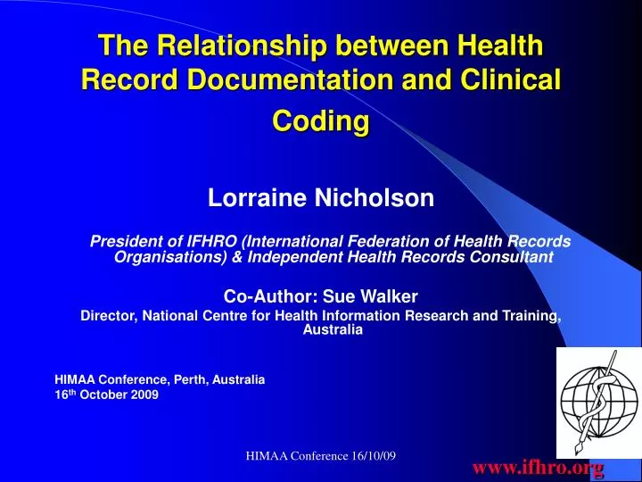the relationship between health record documentation and clinical coding