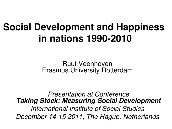 social development and happiness in nations 1990 2010