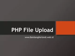 PHP File Upload