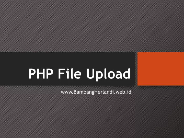 php file upload