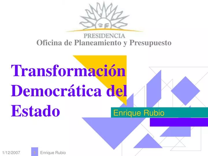 transformaci n democr tica del estado