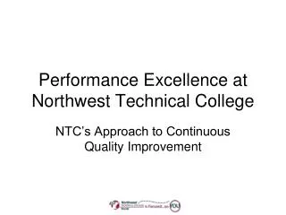 Performance Excellence at Northwest Technical College
