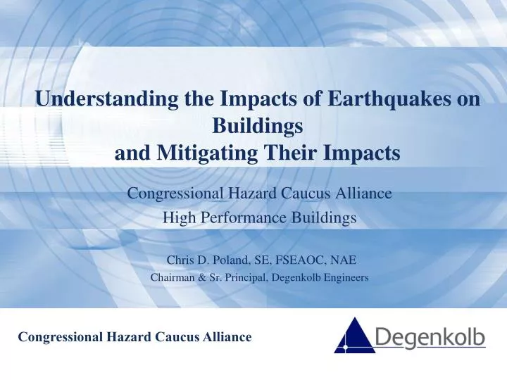 understanding the impacts of earthquakes on buildings and mitigating their impacts