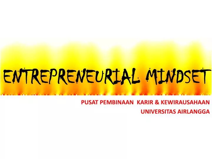 entrepreneurial mindset