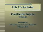 Title I Schoolwide - slide 1