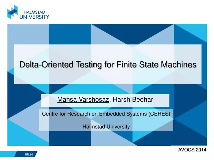 delta oriented testing for finite state machines