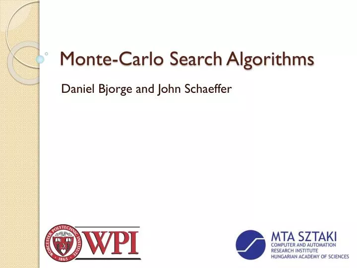 monte carlo search algorithms