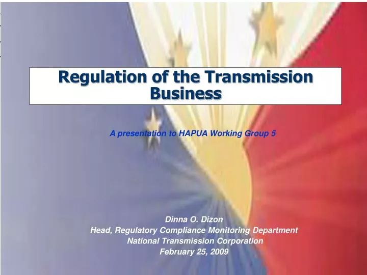 regulation of the transmission business