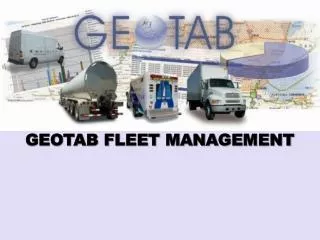 GEOTAB FLEET MANAGEMENT