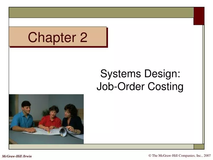 systems design job order costing