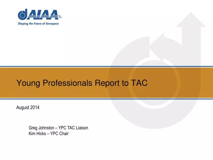 young professionals report to tac