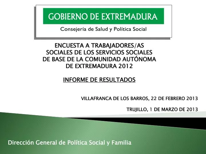 direcci n general de pol tica social y familia